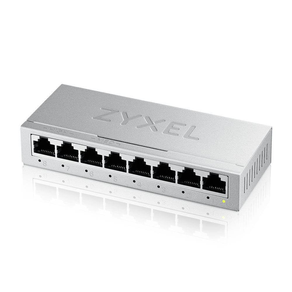 ZYXEL GS-108B V5 8 PORT 10/100/1000 MBPS METAL KASA MINI DESKTOP SWITCH