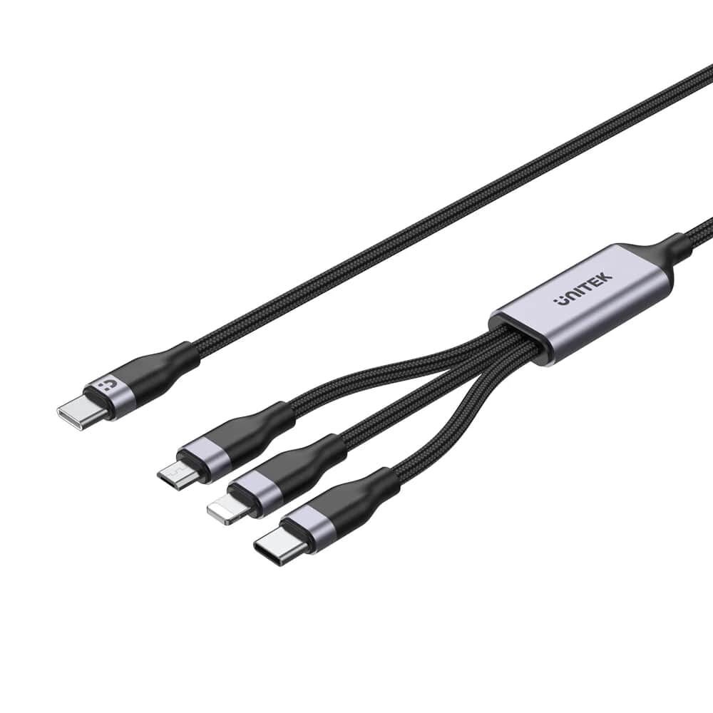 UNITEK TYPE-C 3in1 ŞARJ 1.5MT 20W (C14101BK-1.5M)