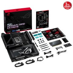 ASUS MB ROG MAXIMUS Z890 EXTREME INTEL Z890 LGA1851 DDR5 8800 HDMI 2XTHUNDERBOLT 5 6X M2 USB3.2 WIFI 7 + BT AURA RGB 10GBİT + 2.5GBIT LAN ATX 24+1+2+2 GÜÇ AŞAMALARI THUNDERBOLT 5 LCD EKRAN
