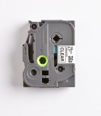 BROTHER P-TOUCH TZE-141 TZE-TAPE 18 MM SİYAH ÜZERİNE ŞEFFAF LAMİNASYONLU ETİKET