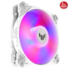 ASUS TUF TF120 SOĞUTUCU KASA RADYATÖR FANI BEYAZ ADRESLENEBİLİR ARGB 120MM