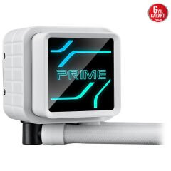 ASUS PRIME LC 360 ARGB SIVI SOĞUTUCU ÖZEL TASARLANMIŞ CPU TEMAS ALANI VE KANATÇIKLI KANALLARA SAHİP SONSUZ AYNA LENS SEÇENEKLERİ OLAN SU BLOĞU, ARGB FANLAR VE AURA AYDINLATMA BEYAZ 6 YIL GARANTİ