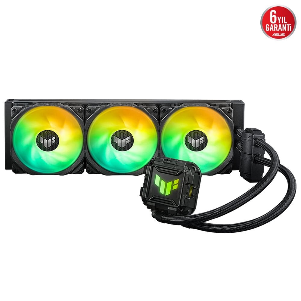 ASUS TUF GAMING LC II 360 ARGB AURA SYNC RGB 120MM*2 ADRESLENEBİLİR RGB FAN CPU SIVI SOĞUTUCUSU 6 YIL GARANTİ