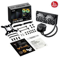 ASUS TUF GAMING LC III 240 ARGB AURA SYNC RGB 120MM*2 ADRESLENEBİLİR RGB FAN CPU SIVI SOĞUTUCUSU 6 YIL GARANTİ