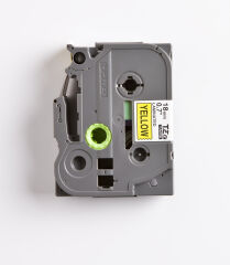 BROTHER P-TOUCH TZE-641 TZE-TAPE 18 MM SARI ÜZERİNE SİYAH LAMİNASYONLU ETİKET
