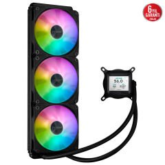 ASUS PRIME LC ARGB LCD ALL-IN-ONE CPU SIVI SOĞUTUCU, KESKİN EKRANLA CPU VE GPU BİLGİLERİ, YÜKSEK PERFORMANSLI ASETEK POMPA, DİZİ-ZİNCİR FANLAR 6 YIL GARANTİ