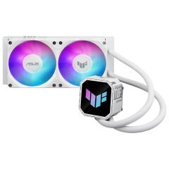 ASUS TUF GAMING LC III 240 ARGB AURA SYNC RGB 120MM*2 ADRESLENEBİLİR RGB FAN CPU SIVI SOĞUTUCUSU BEYAZ 6 YIL GARANTİ
