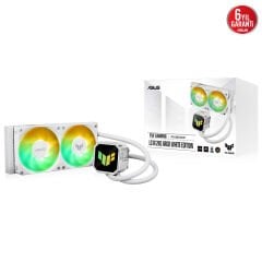 ASUS TUF GAMING LC III 240 ARGB AURA SYNC RGB 120MM*2 ADRESLENEBİLİR RGB FAN CPU SIVI SOĞUTUCUSU BEYAZ 6 YIL GARANTİ