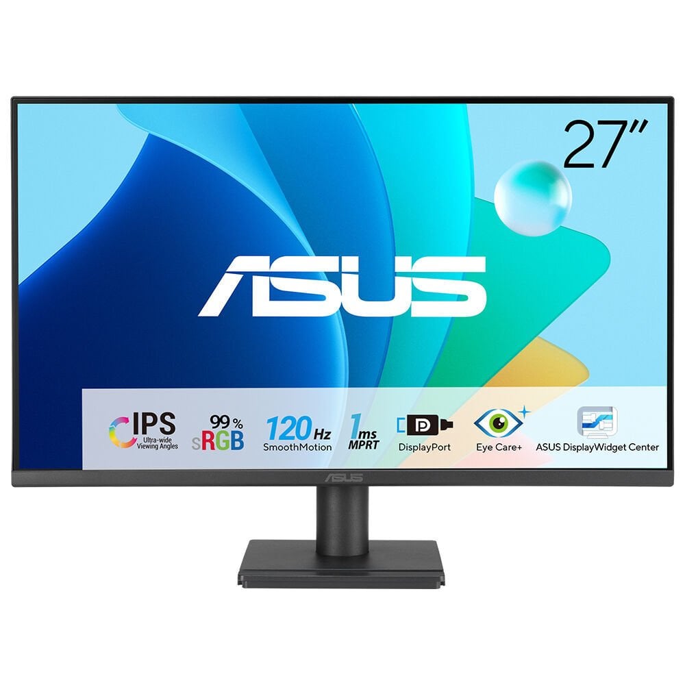 ASUS VA279QG 27 IPS 1920X1080 1MS 120HZ 300CD DP HDMI VGA HOPARLOR VESA 3YIL FLICKER FREE CERCEVESIZ DUSUK MAVI ISIK MONITOR
