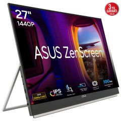 ASUS ZenScreen MB27ACF PC düz ekran monitörü 68,6 cm (27'') 2560 x 1440 Piksel Quad HD LCD Siyah