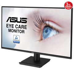 ASUS VA27AQ EYE CARE MONİTÖR 27INC IPS QHD ÇERÇEVESİZ TASARIM HDMI DISPLAYPORT VGA 1MS MPRT DUVAR MONTAJ DESTEĞİ