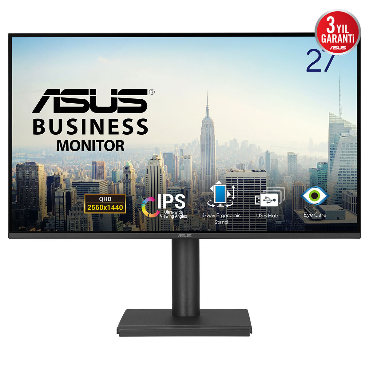 ASUS BE27AQ 27INC IPS 2560x1440 5MS KURUMSAL MONİTÖR