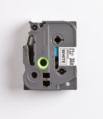 BROTHER P-TOUCH TZE-251 TZE-TAPE 24 MM BEYAZ ÜZERİNE SİYAH LAMİNASYONLU ETİKET