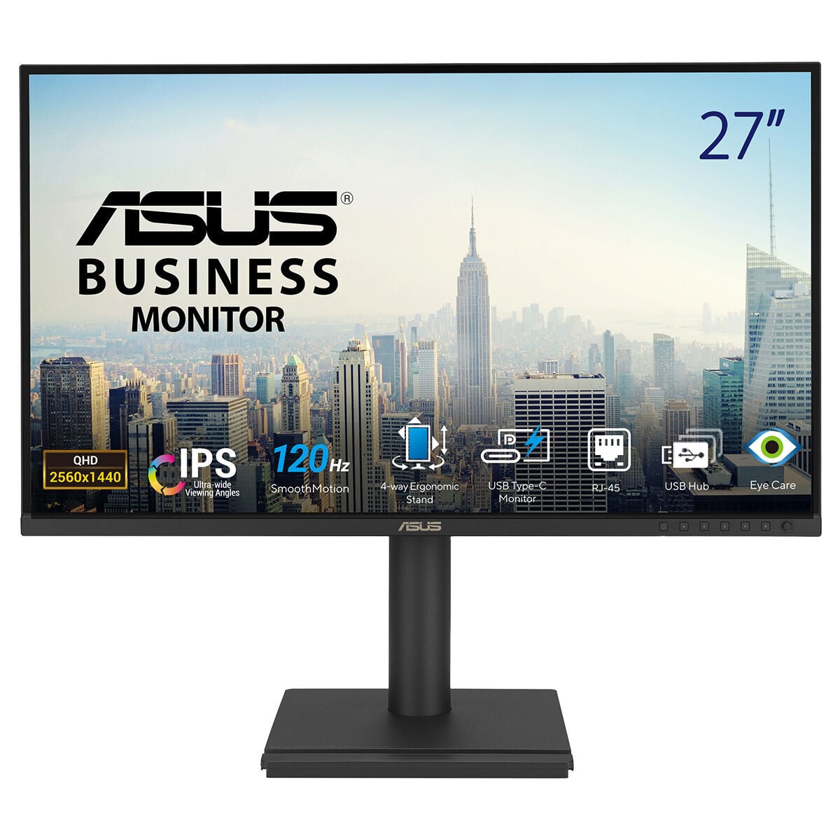 ASUS BE27ACGN DOCKİNG MONİTÖR 27INÇ QHD 2560x1440 IPS 120Z ÇERÇEVESİZ YÜKSEKLİK AYARI