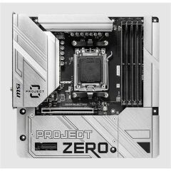 MSI B650M PROJECT ZERO DDR5 7600MT/S 1XHDMI 1XDP 2XM.2 USB MATX AM5 (AMD AM5 9000/8000/7000 SERİ İLE UYUMLU)