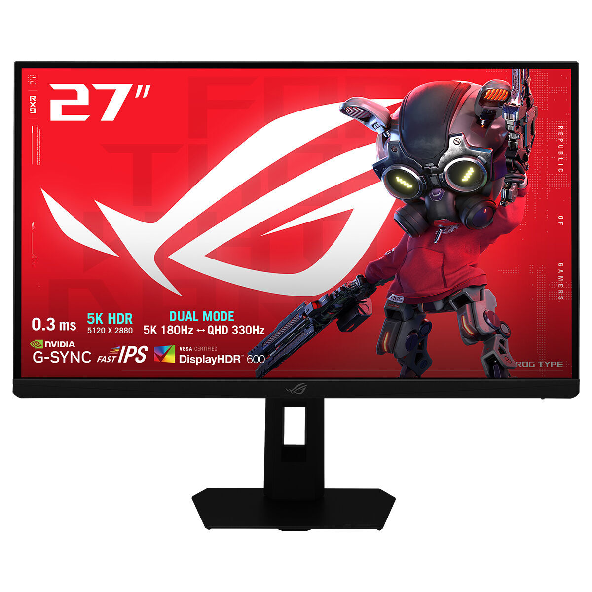 ASUS ROG STRIX 5K XG27JCG OYUNCU MONİTÖRÜ 27INC 5120x2880 180HZ 0.3MS FAST IPS ÇİFT MOD