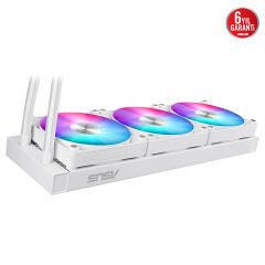 ASUS MAX GAMING LC360 ARGB LCD WHITE – AIO SIVI SOGUTUCU 2.4” IPS EKRAN ARGB FAN + AURA LED BEYAZ 6 YIL GARANTİ