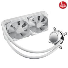 ASUS ROG STRIX LC II 240 ARGB AURA SYNC RGB 120MM*2 ADRESLENEBİLİR RGB FAN CPU SIVI SOĞUTUCUSU BEYAZ 6 YIL GARANTİ V3