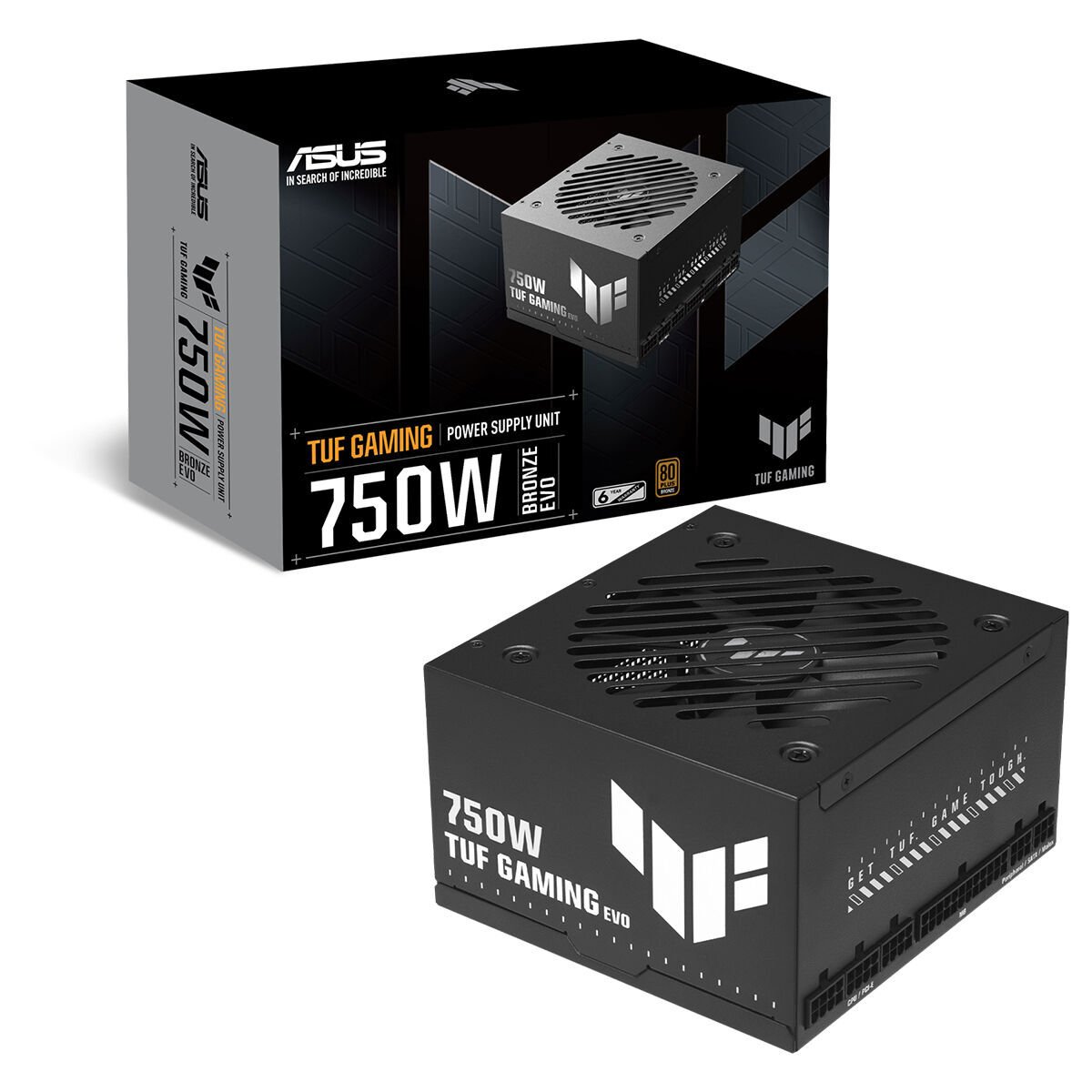ASUS TUF GAMING 80 PLUS BRONZE EVO GÜÇ KAYNAĞI ÜNİTESİ 750 W 20+4 pin ATX SİYAH