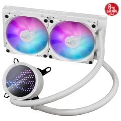 ASUS ROG RYUO III 240 ARGB ANIME MATRIX LED EKRAN AURA SYNC RGB 120MM*2 ADRESLENEBİLİR RGB FAN ROG ARGB CPU SOĞUTUCUSU BEYAZ 6 YIL GARANTİ