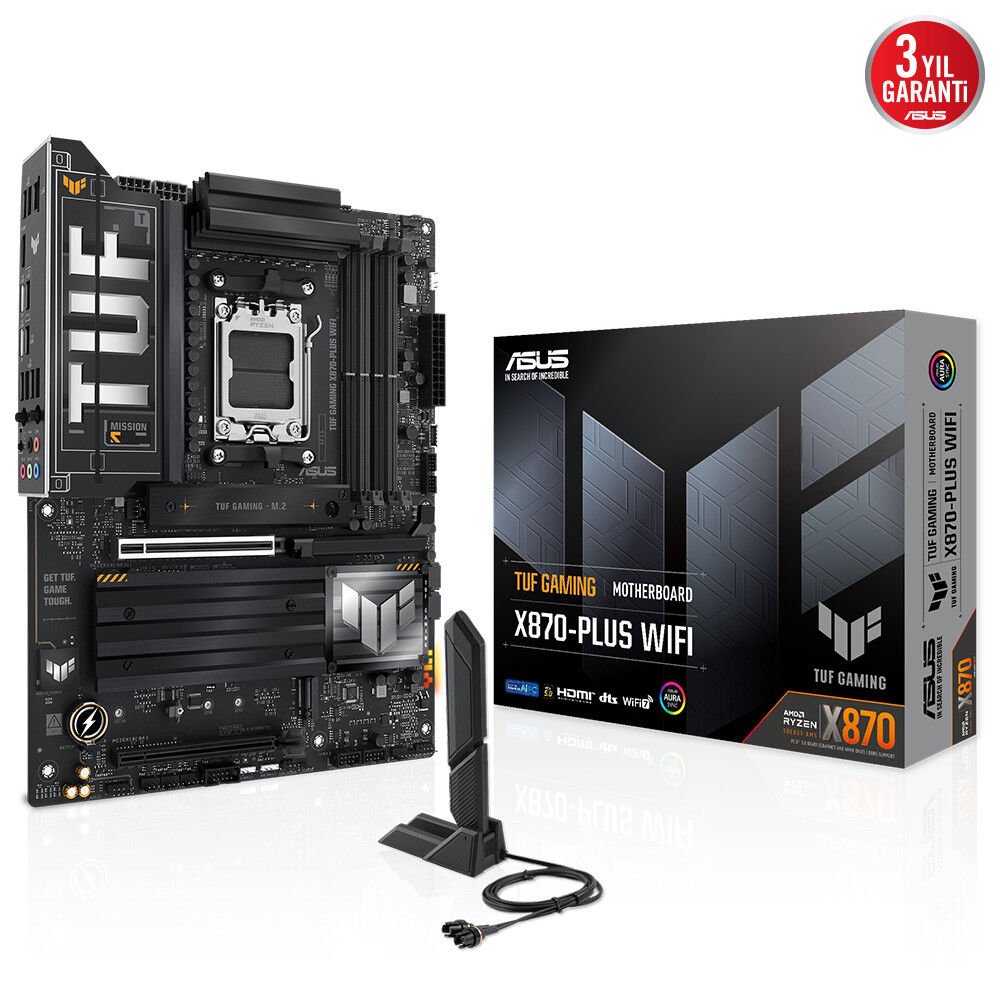 ASUS TUF GAMING X870-PRO WIFI7 W NEO AMD X870 Soket AM5 ATX ANAKART