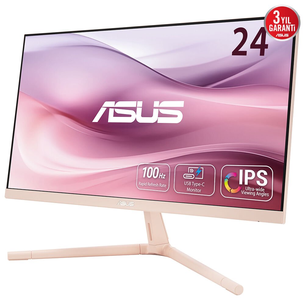 ASUS VU249CFE-P 23.8 IPS 1920x1080 1ms 100Hz FULL HD LCD MONİTÖR PEMBE