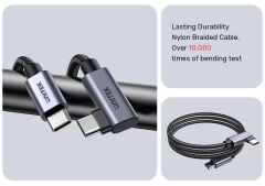 UNITEK TYPE-C HIZLI ŞARJ 90D 3MT 100W(C14123BK-3M)