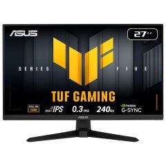 ASUS TUF GAMING VG279QM5A 27 Fast IPS 1920x1080 0.3ms 240Hz 240Hz DP HDMI Hoparlör VESA 3YIL ELMB SYNC, 99% sRGB, Gaming AI MONİTÖR