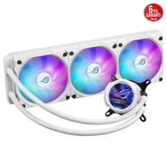 ASUS ROG STRIX LC III 360 ARGB LCD CPU SIVI SOĞUTUCU, 2.1'' IPS LCD, ASETEK'İN YENİ GEN7 V2 POMPASI VE PREMIUM ROG ARGB FANLAR BEYAZ 6 YIL GARANTİ