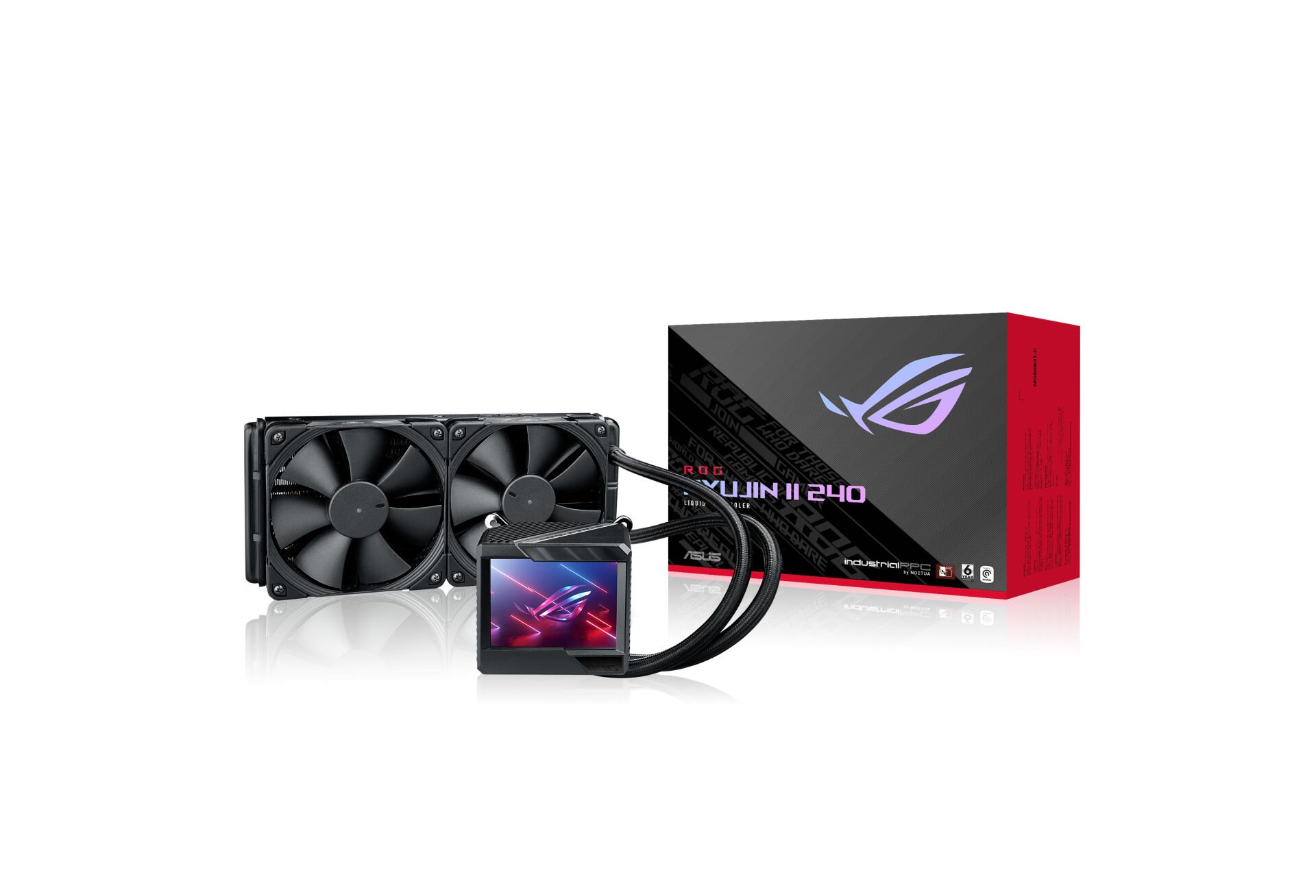 ASUS ROG RYUJIN III 240 OLED 3,5'' LCD 3X NOCTUA IPPC 2000 PWM 120MM*2 RADYATÖR FAN SIVI CPU SOĞUTUCUSU 6 YIL GARANTİ
