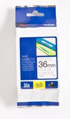 BROTHER P-TOUCH TZE-161 TZE-TAPE 36 MM ŞEFFAF ÜZERİNE SİYAH LAMİNASYONLU ETİKET