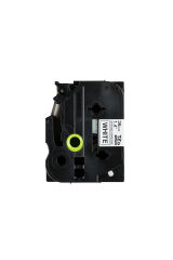 BROTHER P-TOUCH TZE-S261 TZE-TAPE 36MM BEYAZ ÜZERİNE SİYAH GÜÇLÜ YAPIŞKANLI LAMİNASYONLU ETİKET