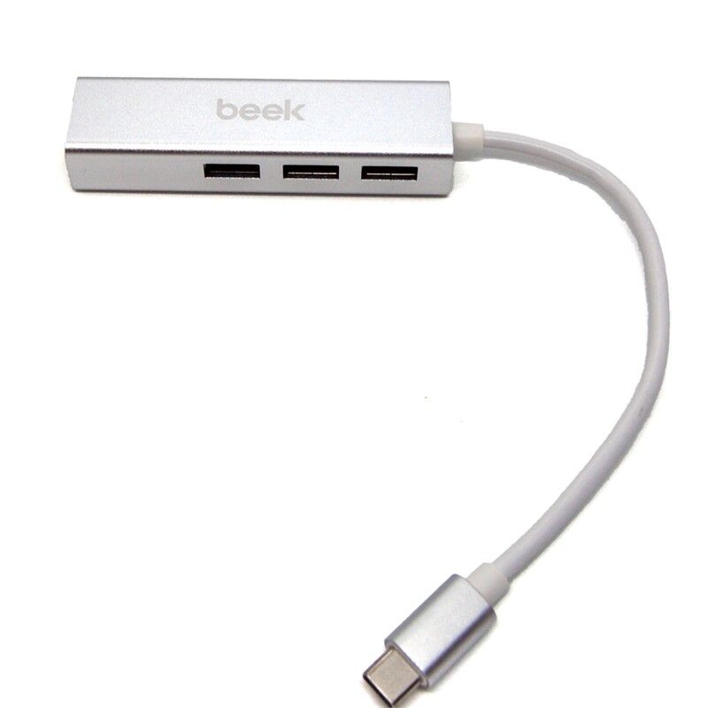 BEEK BA-USB-HB3C-3A1GT 3 PORT USB 3.0 TİP C HUB, 1 X 10/100/1000 RJ45 USB HUB