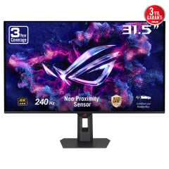 ASUS ROG STRIX XG32UQDMS 27 QD-OLED 3840x2160 0.03ms 240Hz 1300cd(HDR max) DP HDMI USB YOK VESA 3YIL OLED CARE PRO YAKINLIK SENSÖRÜ(NEO PROXIMITY SENSOR) ELMB G-SYNC UYUMLULUĞU %99 DCI-P3 YÜKSEKLİK AYARLI MONİTÖR