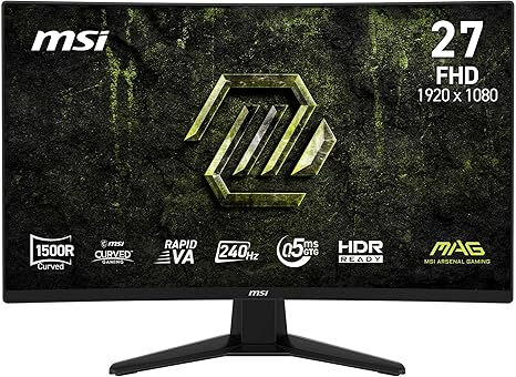 27 MSI MAG 274CF E20 200HZ 0.5MS FHD RAPİD VA 1500R CURVED FREESYNC PREMİUM GAMİNG MONİTÖR