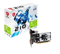 MSI VGA N210-1GD3/LP GT210 1GB DDR3 64B DX12 PCIE 2.0 X16 (1XVGA 1XDVI 1XHDMI)