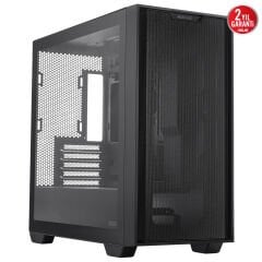 ASUS A21 360 MM SOĞUTUCU ALANI, 380 MM UZUNLUĞA KADAR EKRAN KARTI VE STANDART ATX PSU DESTEKLİ GİZLİ KABLO BÖLMELİ MICRO-ATX KASA