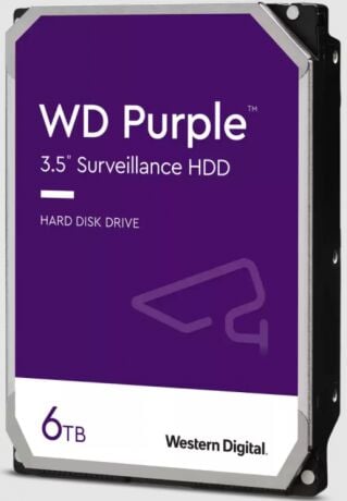 6TB WD Purple SATA 6Gb/s 256MB DV 7/24 WD64PURZ