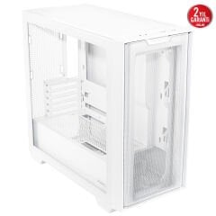 ASUS A21 PLUS 360 MM SOĞUTUCU ALANI 380 MM UZUNLUĞA KADAR EKRAN KARTI VE STANDART ATX PSU DESTEKLİ GİZLİ KABLO BÖLMELİ MICRO-ATX FANLI KASA BEYAZ