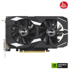 ASUS DUAL-RTX3050-O6G NVIDIA GEFORCE RTX 3050 6G 6GB GDDR6 96bit 1537MHz OC DVI HDMI DP EKRAN KARTI