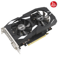 ASUS DUAL-RTX3050-O6G NVIDIA GEFORCE RTX 3050 6G 6GB GDDR6 96bit 1537MHz OC DVI HDMI DP EKRAN KARTI