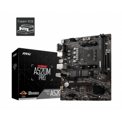 MSI A520M PRO DDR4 3200MHZ 1XVGA 1XHDMI 1XDP 1XM.2 USB 3.2 MATX AM4 (AMD AM4 5000/4000 /3000 SERİSİ İLE UYUMLU)