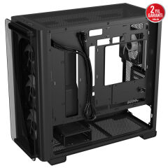 ASUS A23 PLUS M-ATX KASA GİZLİ KONNEKTÖR DESTEKLİ 360 MM RADYATÖR VE 380 MM EKRAN KARTI UYUMLU 4 ARGB FANLI KASA