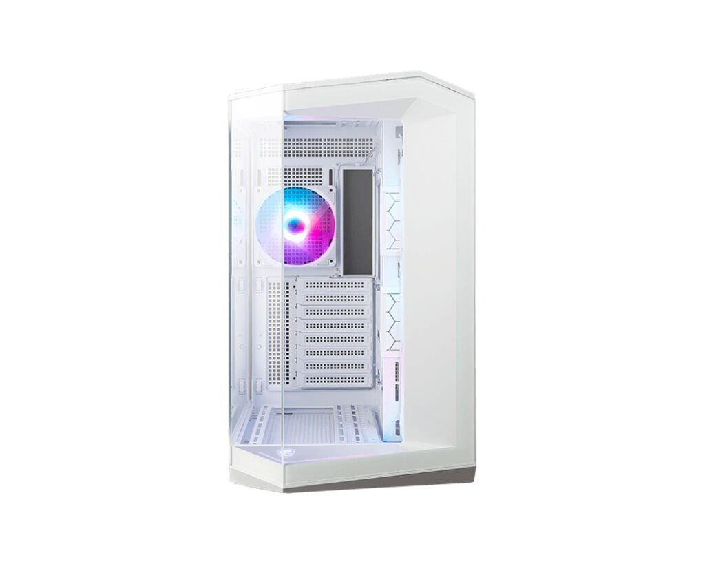 MSI MAG PANO 100R PZ WHITE Temperli Cam 3x120mm 1x120mm ARGB Fan ATX Beyaz Panoramik Gaming Bilgisayar Kasası