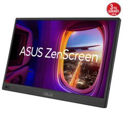 ASUS ZENSCREEN MB169CK 15 6 IPS 1920x1080 5MS 250CD MINI HDMI USBC 3YIL MAT EKRAN DUSUK MAVI ISIK TASINABILIR USB MONITOR
