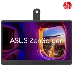 ASUS ZENSCREEN MB169CK 15 6 IPS 1920x1080 5MS 250CD MINI HDMI USBC 3YIL MAT EKRAN DUSUK MAVI ISIK TASINABILIR USB MONITOR