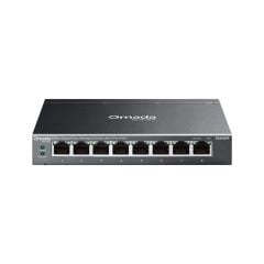 TP-LINK OMADA ES208GP 8 PORT GIGABIT 8 PORT POE 64W YONETİLEBİLİR METAL KASA SWITCH