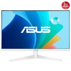 ASUS VY249HF-W 23.8 IPS BEYAZ 1920x1080 1MS 100HZ HDMI VESA 3YIL EYECARE PLUS,FLICKER-FREE,CERCEVESIZ,DUSUK MAVI ISIK,Antibakteriyel Kaplama Monitör