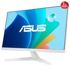 ASUS VY249HF-W 23.8 IPS BEYAZ 1920x1080 1MS 100HZ HDMI VESA 3YIL EYECARE PLUS,FLICKER-FREE,CERCEVESIZ,DUSUK MAVI ISIK,Antibakteriyel Kaplama Monitör
