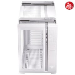 ASUS TUF GAMING GT502 PANAROMİK TEMPERLİ CAM USB TYPE-C ATX / MICRO-ATX / MINI-ITX FANLI BEYAZ KASA